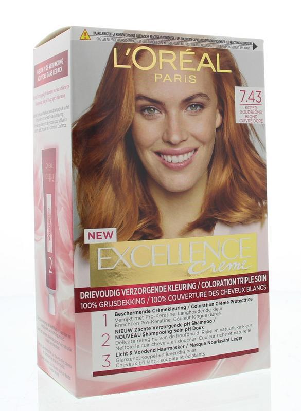 Excellence 7.43 koper goudblond