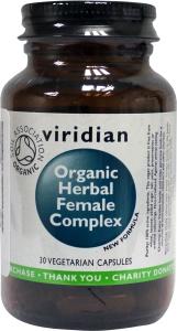 VIRIDIAN Organic herbal female cpl vir 30cap