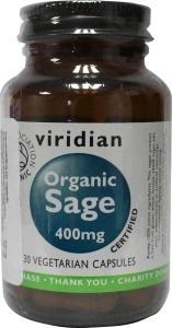 VIRIDIAN organic sage 30 caps