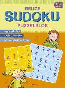 Merkloos reuze sudoku puzzelblok 6-7 j boek