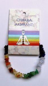 Steengoed Chakra armbandje splitkralen