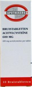 Merkloos acetylcysteine 600mg ham ua 10brt
