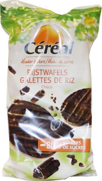Choco rijstwafels suikervrij
