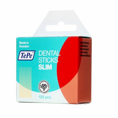 TePe stoker hout dun fluoride- 125st