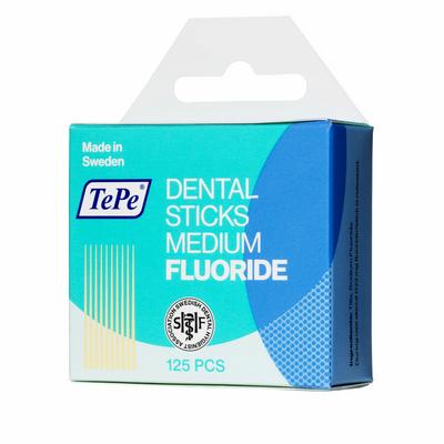 TePe stoker hout medium fluor- 125st