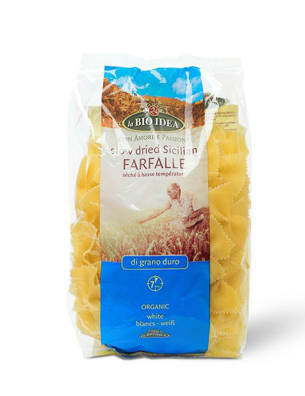 Farfalle vlindertjes wit bio