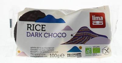 Lima Rijstwafels pure chocolade bio