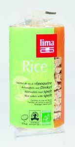Merkloos lima rijstwafels met spelt (s) 100g