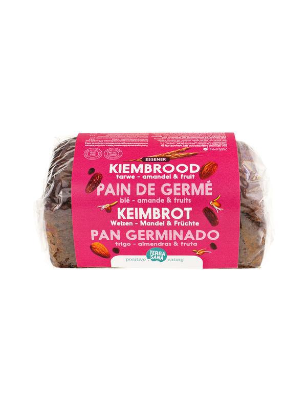 Gekiemd brood zuidvruchten amandel bio