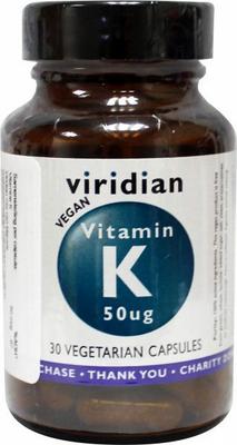 VIRIDIAN vitamin k 50 30 caps