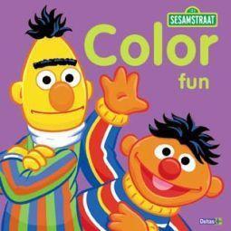 Merkloos sesamstraat color fun boek
