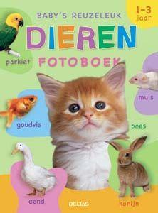 Merkloos baby's reuzeleuk dieren fotob boek