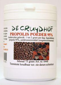 Merkloos propolis poeder 95% cru 75g