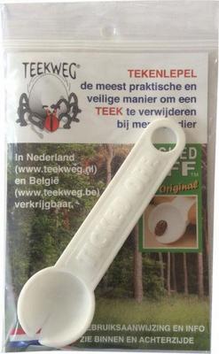 TEEKWEG Ticked off tekenlepel wit