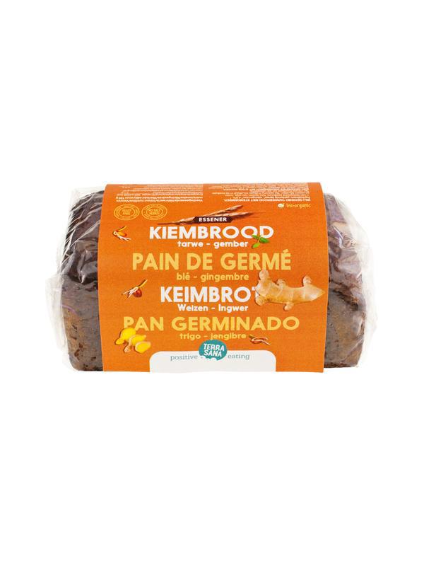 Gekiemd tarwebrood met stemgember bio