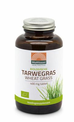 Mattisson Tarwegras wheatgrass tabletten raw 400mg bio