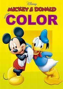 Merkloos disney super color mickey&don boek