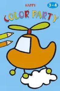 Merkloos happy color party 3-4j boek