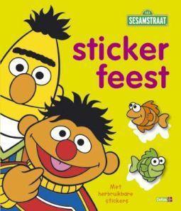 Merkloos sesamstraat stickerfeest boek