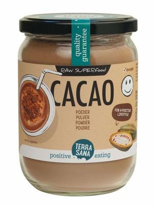 TerraSana Raw cacao antioxidant poeder in glas bio