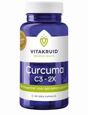 Vitakruid Vitakruid Curcuma C3-2X (95% curcuminoiden) met Bioperine