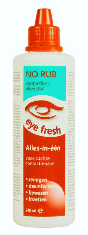 No rub alles-in-1 vloeistof zachte lenzen