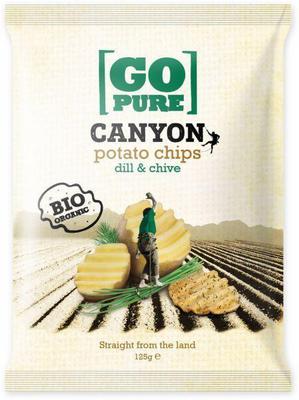 Go Pure canyon chips dille chive 125 g