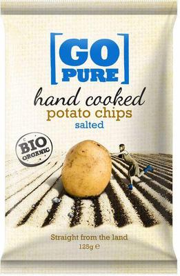 Go Pure Hangeb. chips zeezout 125 gram
