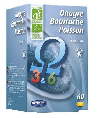 Orthonat onagre bourrache poisson 60cap