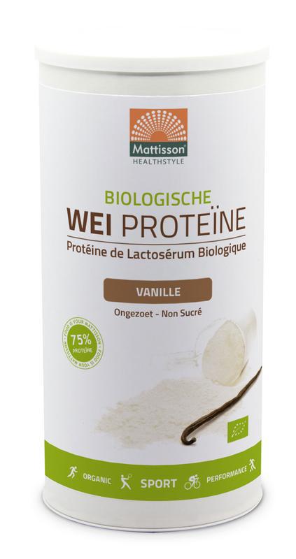 Wei whey proteine vanille 75% bio
