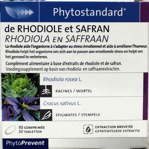 Rhodiola / saffraan 30 compr 30tb
