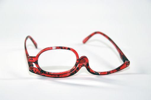 Make up bril rood +3.00