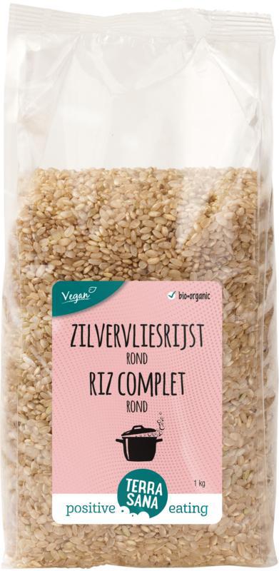 Zilvervliesrijst rond bio