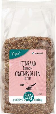 TerraSana RAW Lijnzaad gebroken bio