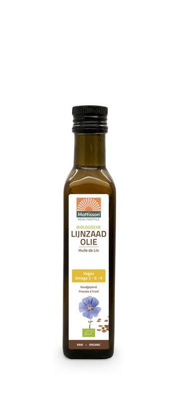 Lijnzaadolie koudgeperst bio