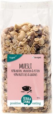 TerraSana Muesli 40% noten & vruchten & zaden bio