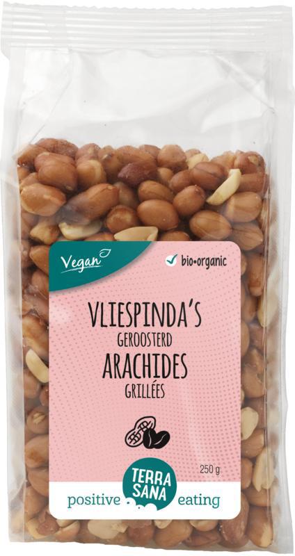 Pinda vlies zonder zout geroosterd bio
