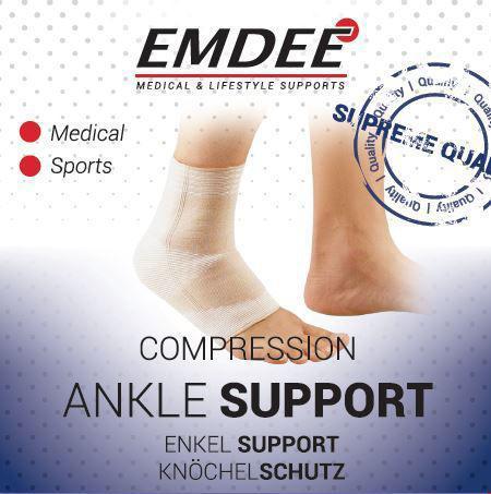 Elastische ondersteuning enkel huidkleur maat M