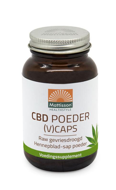 CBD caps RAW gevriesdroogd hennepblad sap