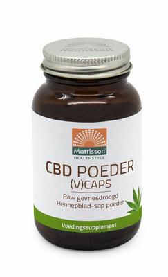Mattisson CBD caps RAW gevriesdroogd hennepblad sap