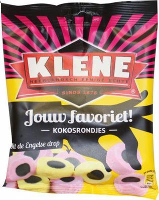 Klene engelse drop kokosrondje 180g