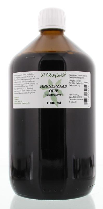Hennepzaadolie koudgeperst