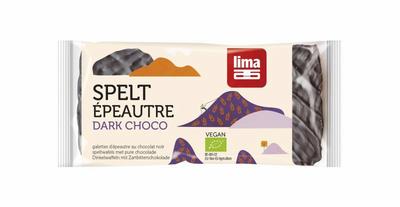 Lima Spelt wafels pure chocolade bio
