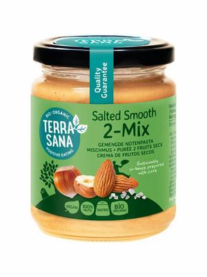 TerraSana 2 mix notenpasta hazelnoot amandelpasta bio