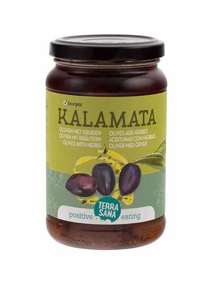 TerraSana Kalamata olijven in kruidenolie bio