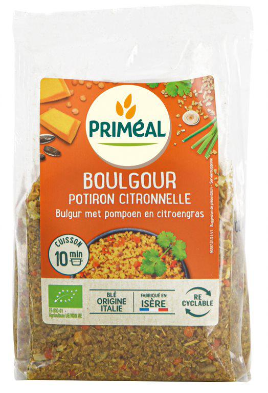 Bulgur met pompoen en citroengras bio