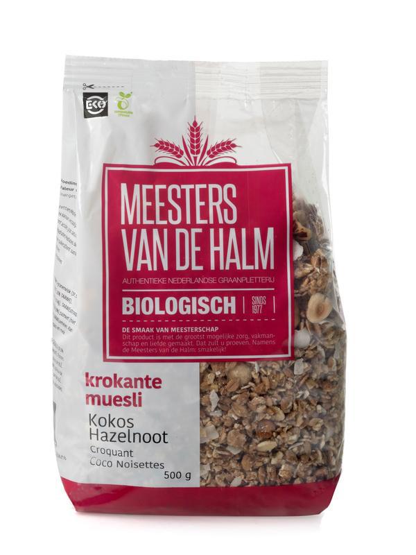Krokante muesli kokos hazelnoot bio