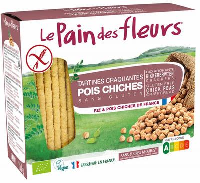 Pain Des Fleurs Krokante crackers kikkererwten glutenvrij bio