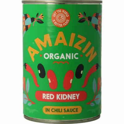 Amaizin Rode kidneybonen in chilisaus bio