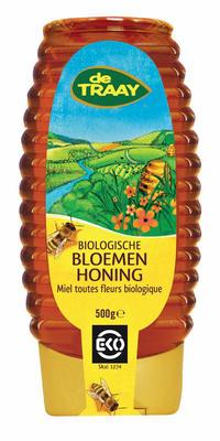 de Traay Bloemenhoning vloeibaar knijpfles bio